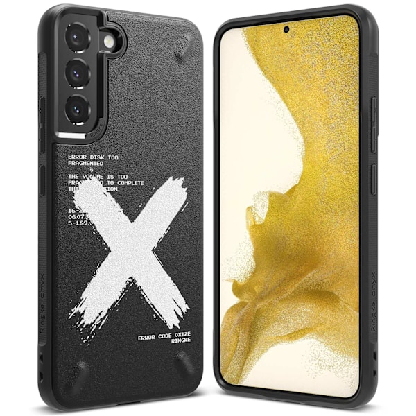 Holdbart etui og cover til Galaxy S22+ Onyx Design X, sort
