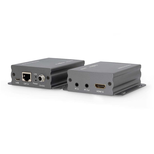 HDMI ™ Extender | Over Cat6 | Op til 50.0 m | 4K@30Hz | 10.2 Gbps | IR Retur-funktion | Metal | Antracit