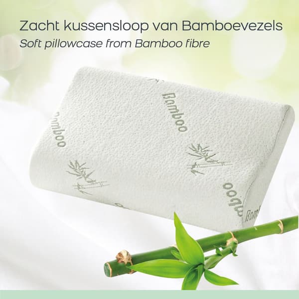 Bambus Memory Foam Pude – Ergonomisk, Hypoallergenisk