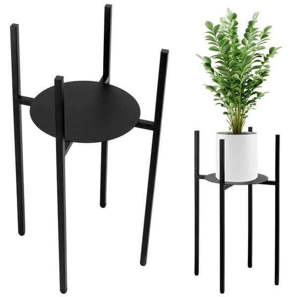 Metallinen kukkateline, 60 cm, musta