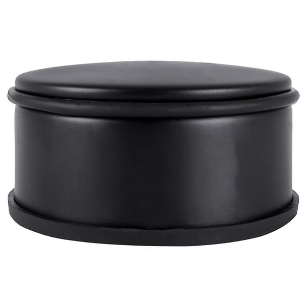Svart metall dörrstopp: robust, elegant och skonsam