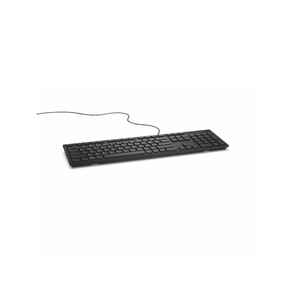DELL KB216, Standard, Kabel, USB, QWERTY, Sort, UK Layout