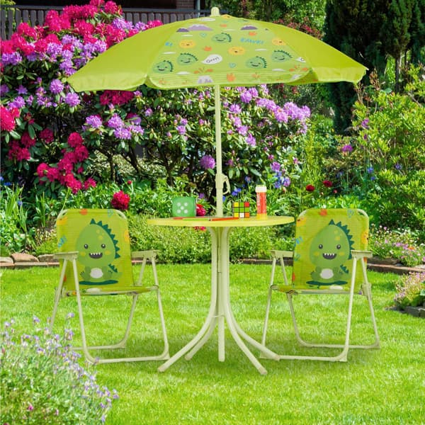 Camping Siddegruppe for børn med parasol