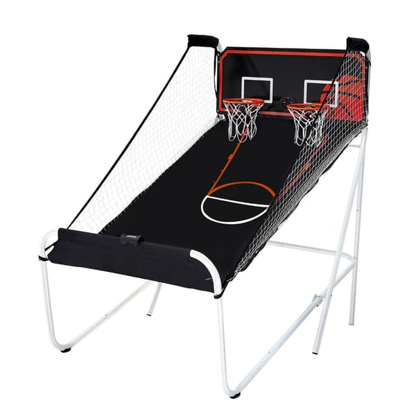 Hopfällbart 2,1 meter långt basketspel, för 2 spelare, resultattavla