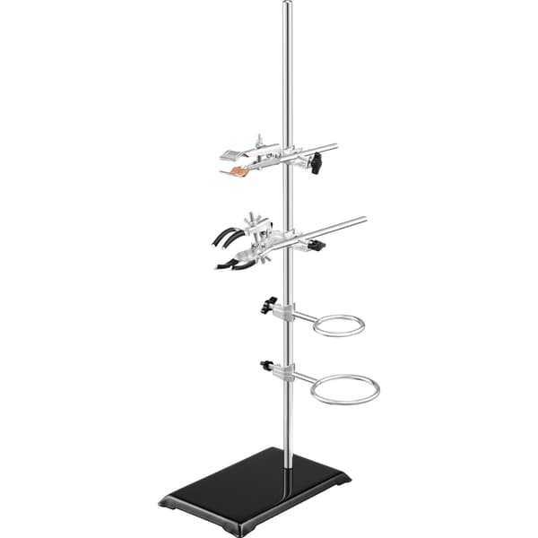 Laboratorieretortställ, 2-pack, 60 cm stång, klämmor