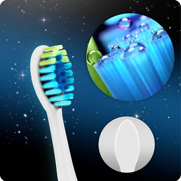 Berdsen Galaxy sonic tandborste vit