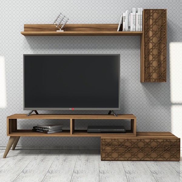 TV Unit Planet - Valnöt, Valnöt
