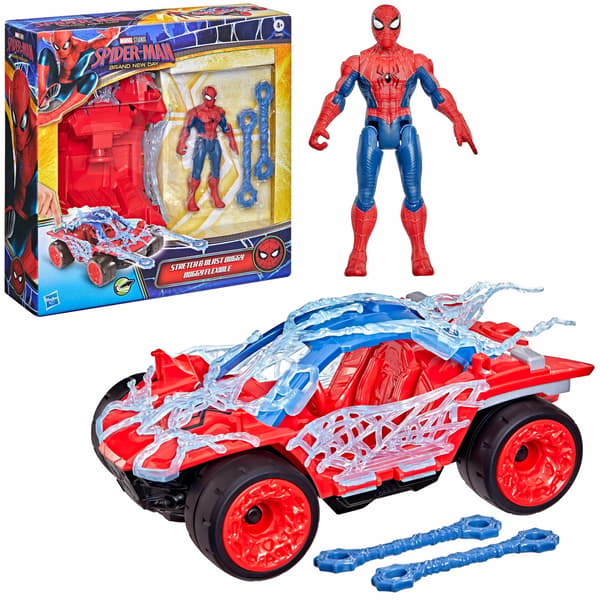 Spider-Man Stretch & Blast Buggy Lekset med Figur