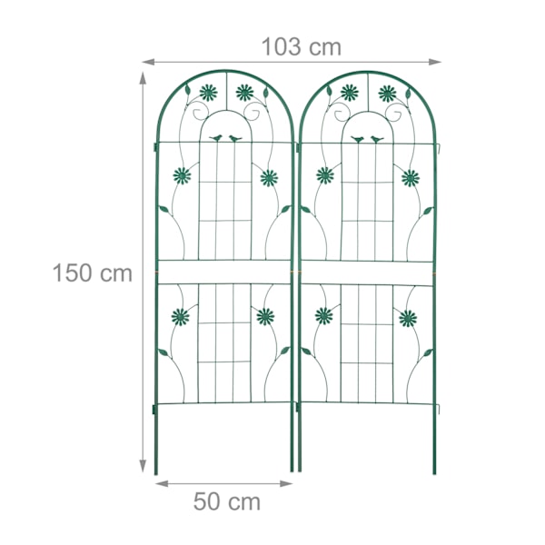 Säleikkö 150 cm, 2 kpl vihreitä