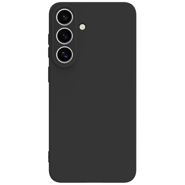 Kromomjukt gummiskal till Samsung Galaxy S26 FE 5G, svart, mikrofiberfoder