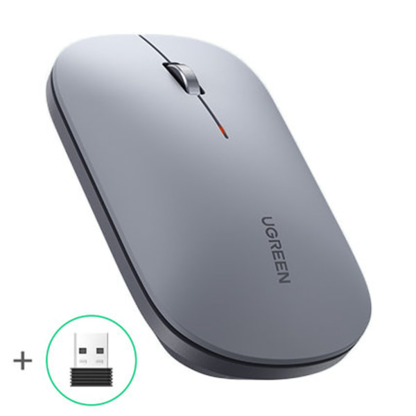 Handy trådløs mus til en USB-computer, grå