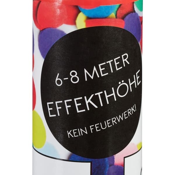 Konfettikanon 40 cm farverig