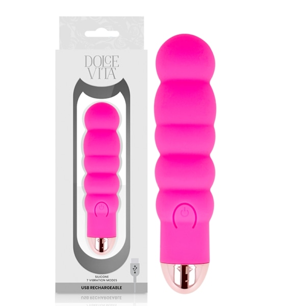 Dolce Vita - Ladattava Vibrator Six Pink 7 Speeds