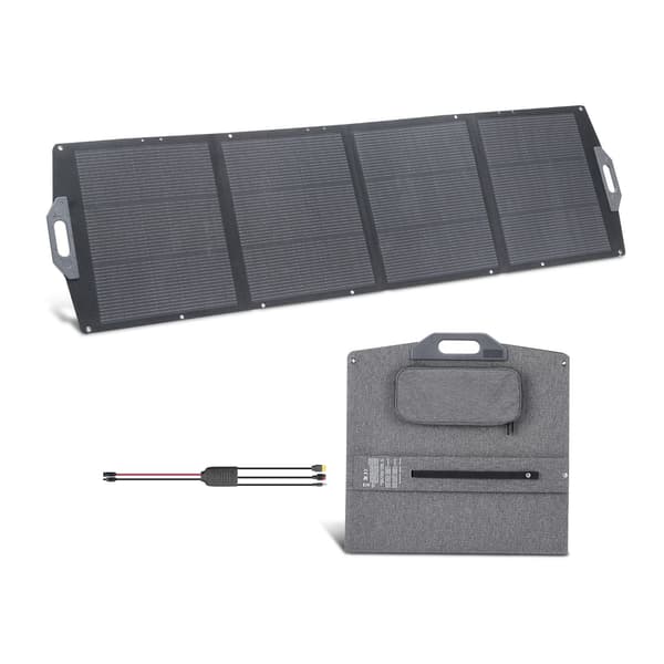 200W foldbart solpanel, Mono, MC4, USB C, IP67