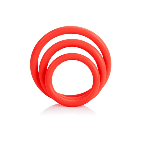 Calexotics - Tri-Rings Set Red