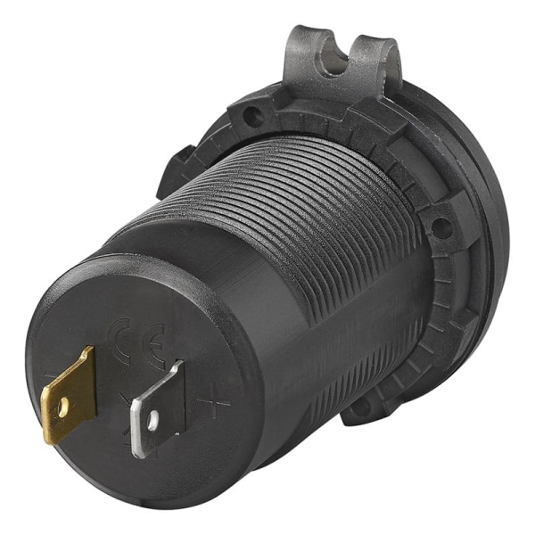 USB-stik triple med 2x type A og 1x type C + voltmeter