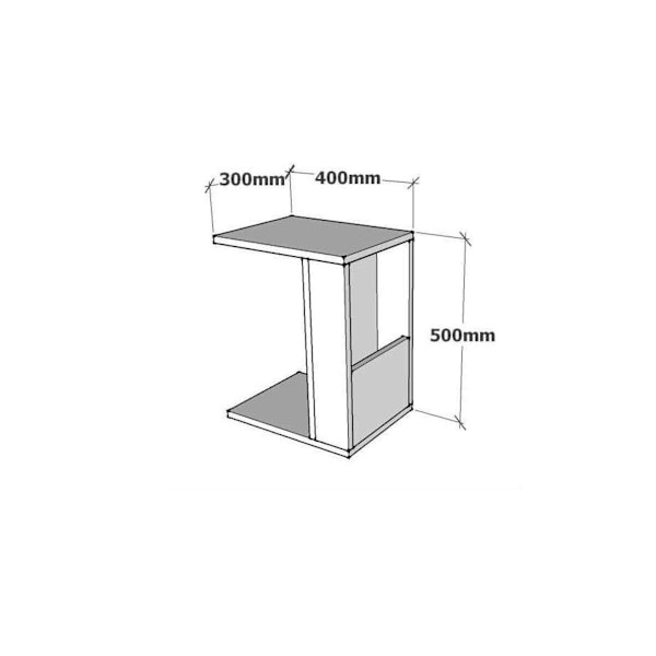 Sidebord Stjerne - Hvid