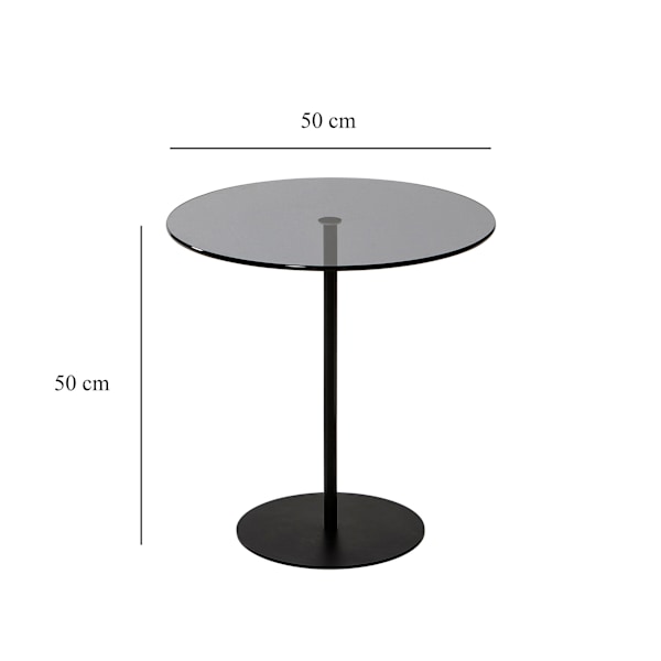 Sidobord Chill-Out - Svart, mörkgrå