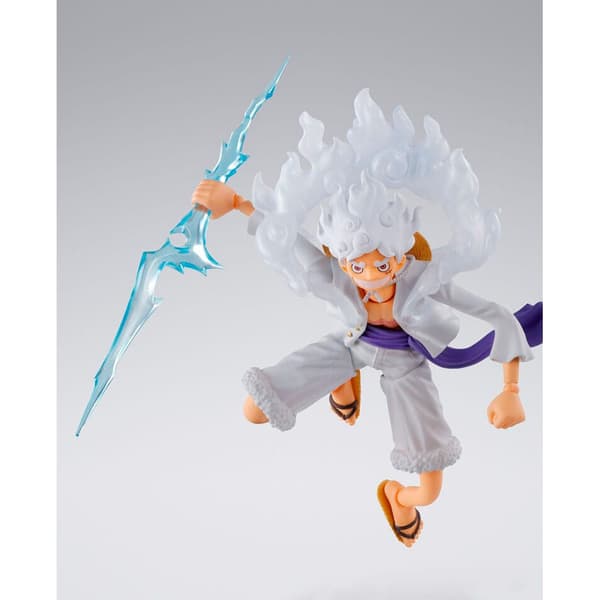 One Piece Gear 5 Monkey D. Luffy figur, 15,5 cm samlarobjekt