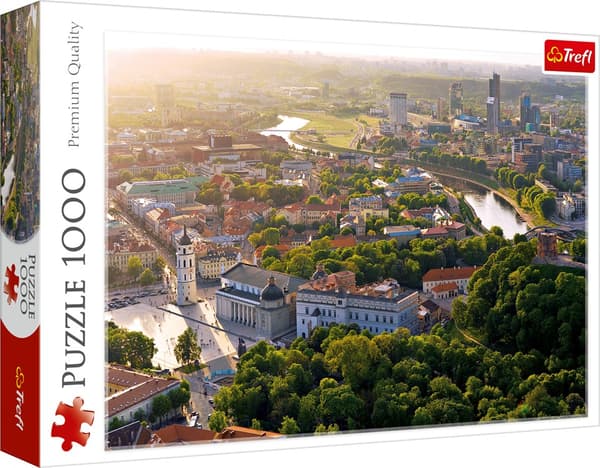Vilnius 1000-bitars pussel för vuxna och barn