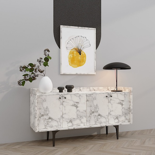 Console Navi - Carrara Marble