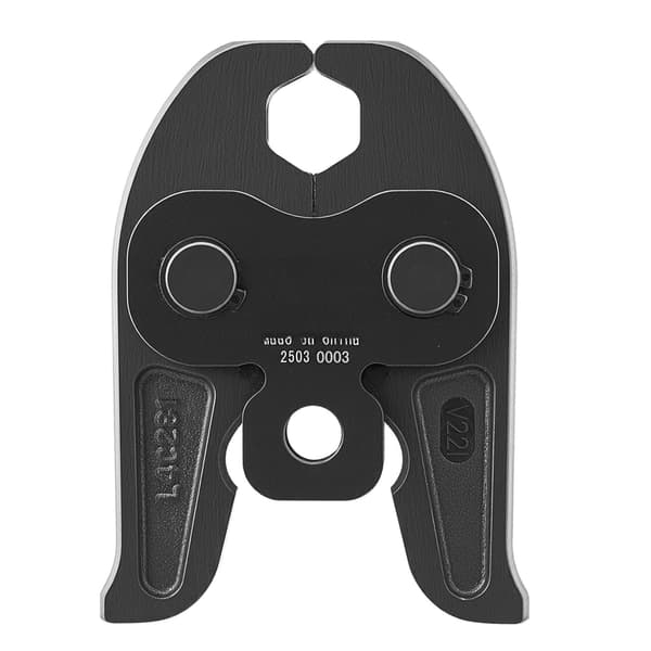 22 mm V-formad pressback för rostfria stålrör, karburerad