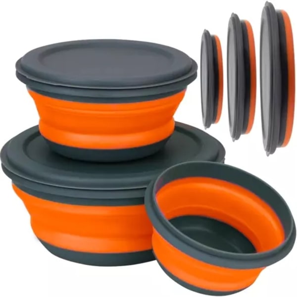 Silikoniset taitettavat kulhot - 3 kpl. Ruhhy 20781