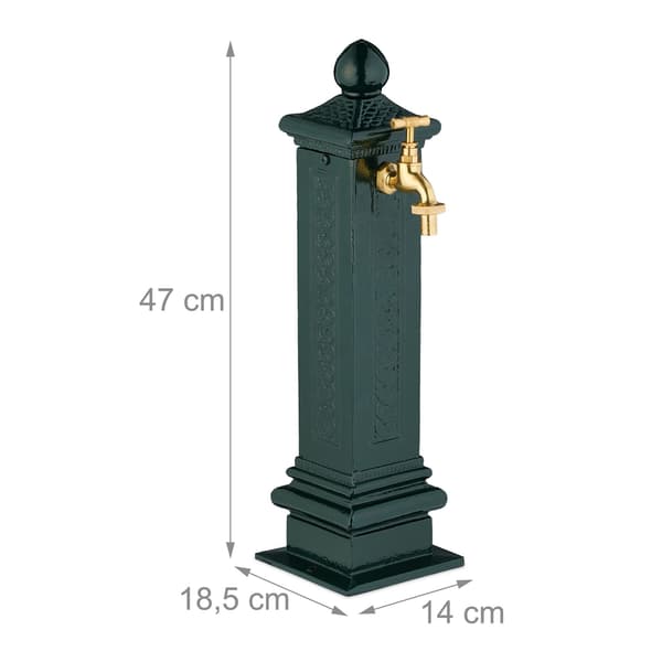 Antik metallfontän, 47 cm