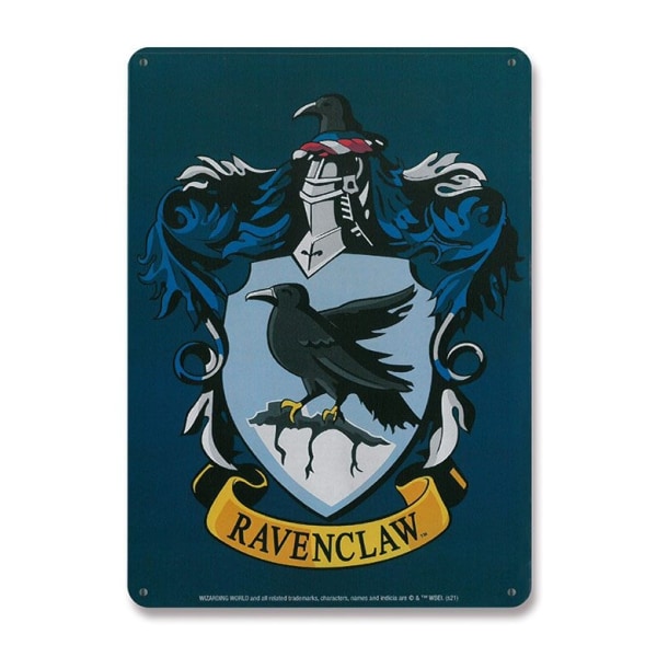 Harry Potter Plåtskylt Ravenclaw 15 x 21 cm