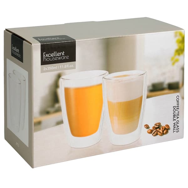 Kaksiseinäiset termoslasit, 350 ml, 2 kpl:n setti
