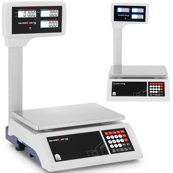 LCD, bordplade, butikskontrolvægt, 30kg / 5g