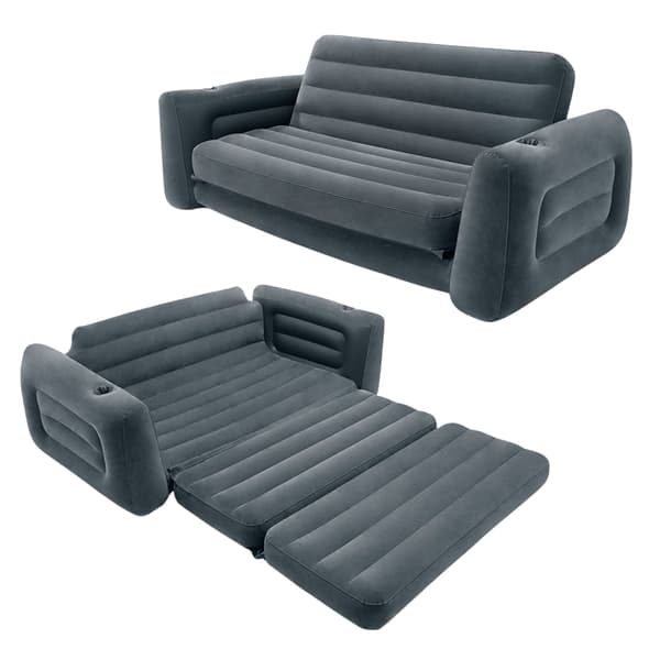 Oppustelig sovesofa, madras 2i1 INTEX 66552NP