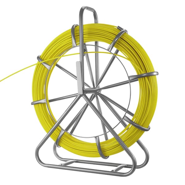 Glasfiberfiskebånd 500 ft 1/4 in, ikke-ledende stativ
