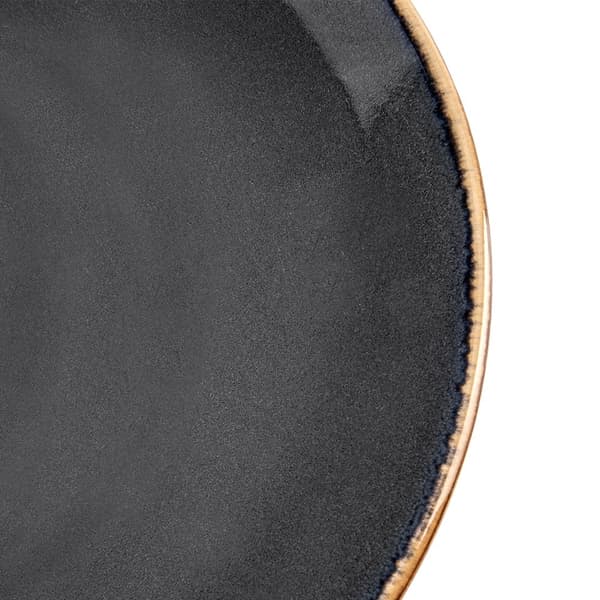 Keramisk desserttallrik, grå, 20,5 cm, diskmaskinssäker
