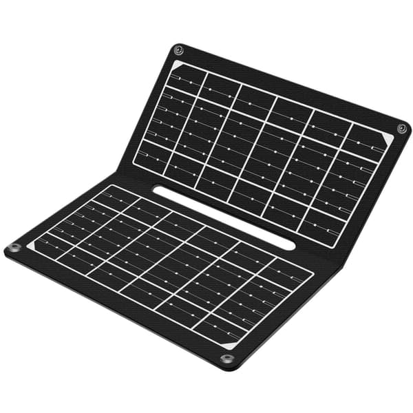 Vikbar solcellspanel med USB-laddare 1 x USB-A 7W