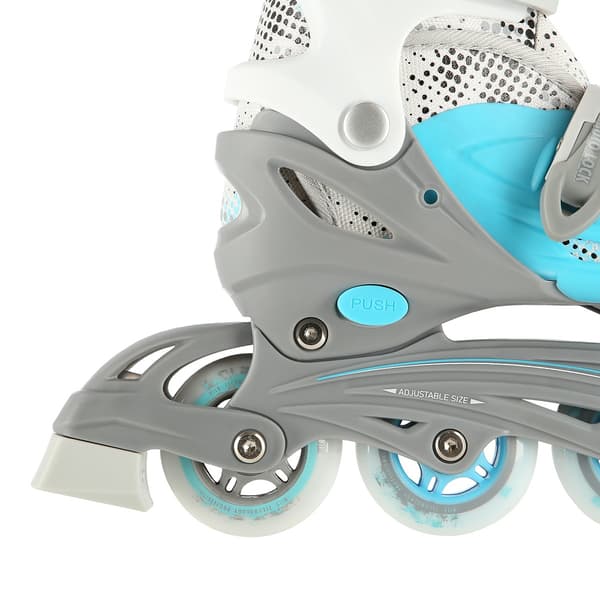 Inline/skøjter, 4-i-1, blå, størrelse M (35-38)