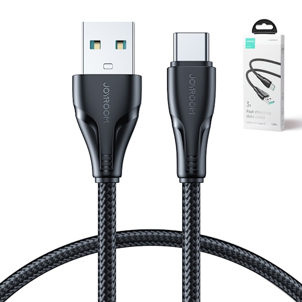 Surpass Series USB - USB-C-kabel för snabbladdning 3A 1,2m svart