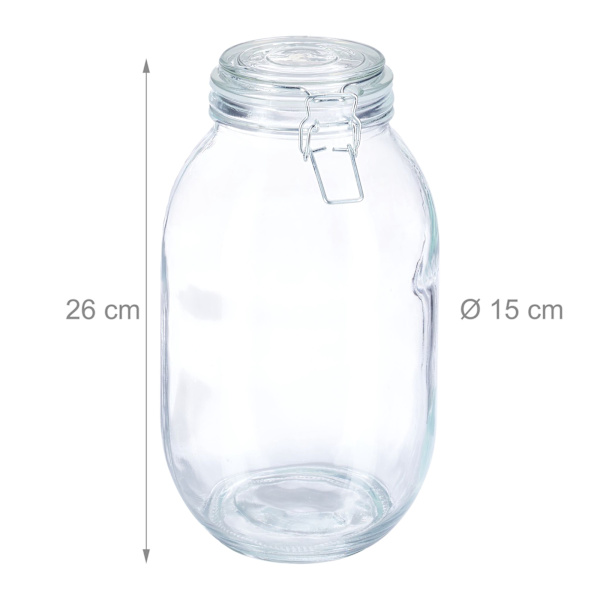 Glasbeholder 3 liter