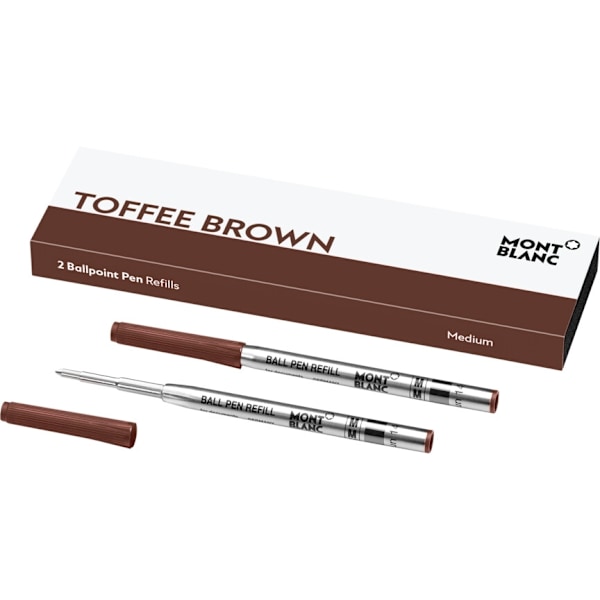 MONTBLANC Mod. TOFFEE BROWN - BALLPOINT PEN REFILLS - MEDIUM - 2 PCS