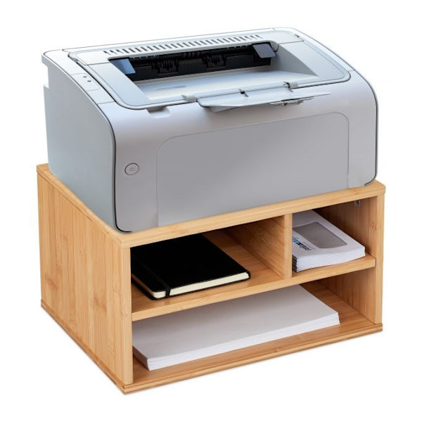 Skrivebord i bambus til printere