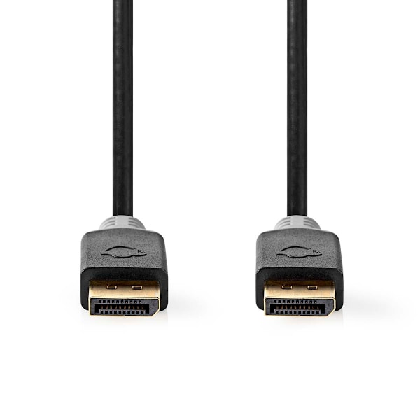 DisplayPort kaapeli | DisplayPort uros | DisplayPort uros | 8K@60Hz | Kullattu | 2.00 m | Pyöreä | PVC | Antrasiitti | Laatikko
