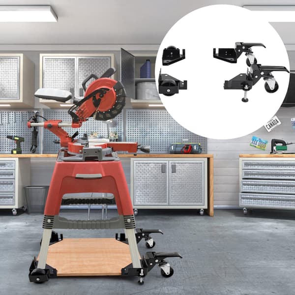 Universellt mobilt basstativ, 180 kg, justerbart, svängbara hjul