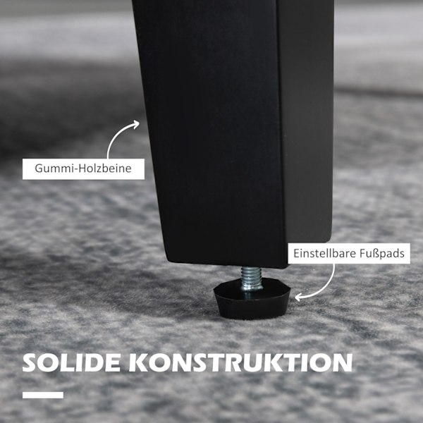 Enkeltlænestol med ryglæn, afrundede armlæn, polstret lænestol med hørlook, træben, til soveværelse, stue, op til 150 kg, cremehvid