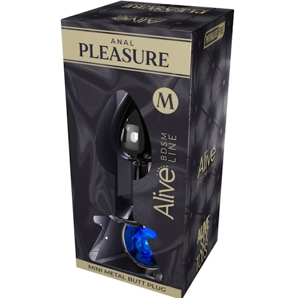 Alive - Anal Pleasure Mini Plug Metal Blue Koko M