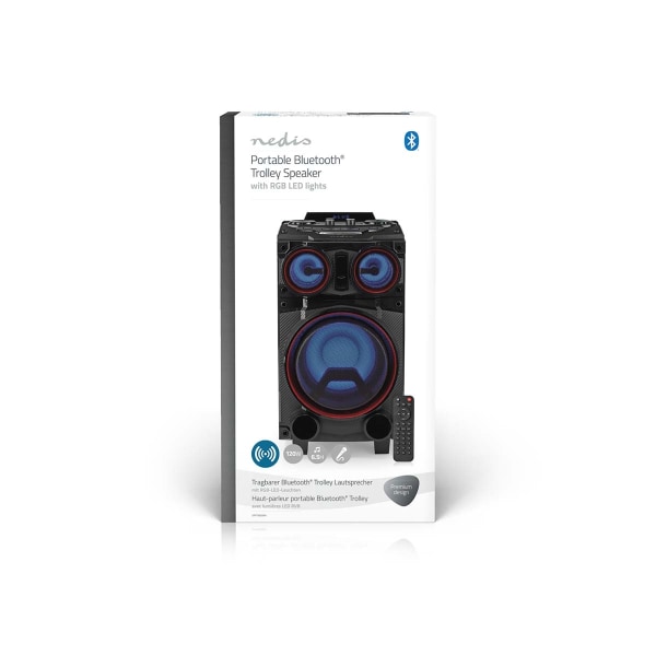 Bluetooth® Party Speaker | Maximal batteritid: 6.5 timmar | 120 W | Bärhandtag | Festljus | Equalizer | Svart