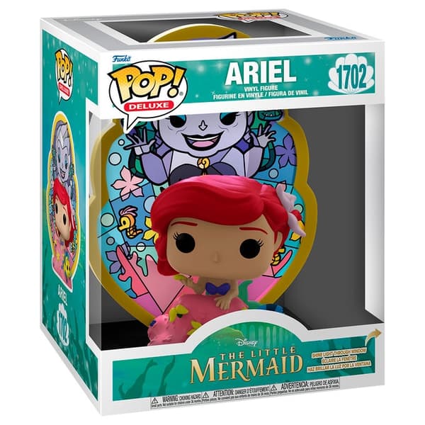 POP-figur Deluxe Disney Den lilla sjöjungfrun Ariel Ursula målat glas
