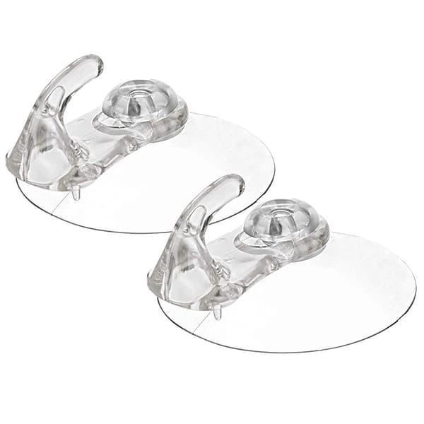 Sugkoppskrokar, 5 cm, 2-pack, återanvändbara