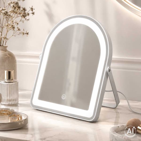 LED-oplyst makeupspejl