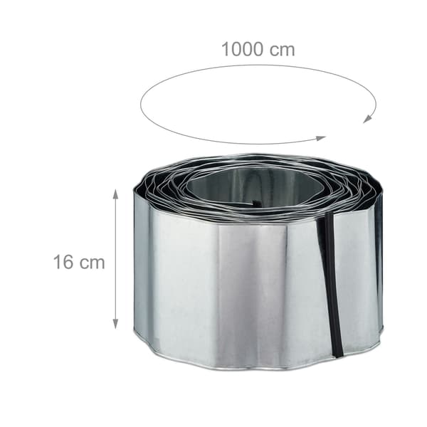10 m metall gräsmatta kant