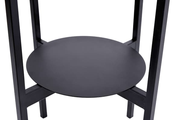 Metallväxtställ, Loftstil, 70 cm, Svart